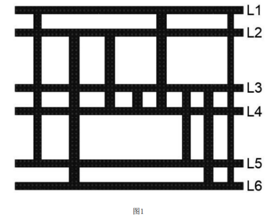 六層軟硬結合板中可設計盲孔、通孔的示意圖